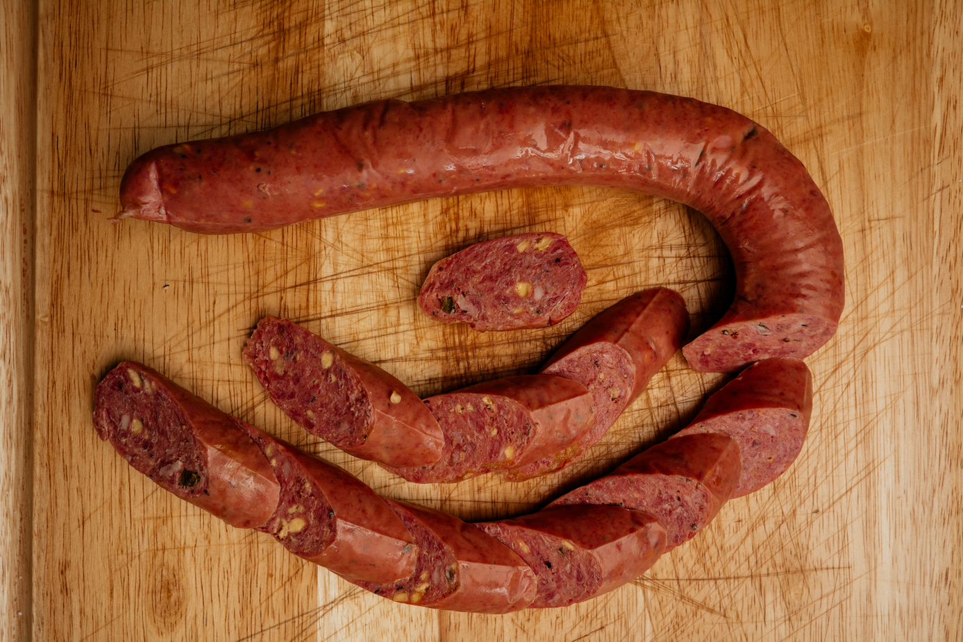 Smoked Jalapeno Cheddar Wagyu Sausage